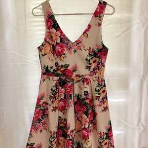 White and Floral dress